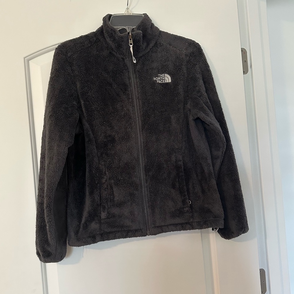 North Face Gray Fleece Zip Jacket